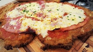 Milanesa napolitana gitante con batatas fritas [upl. by Attenhoj]