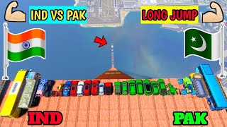 India Vs Pakistan  Gta 5 Indian Cars Vs Pakistan Cars Mega Jumping Challenge  Gta 5 Gameplay [upl. by Aisekal826]