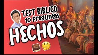 HECHOS TEST BIBLICO  ¿CUANTO SABES DE LA BIBLIA [upl. by Yelserp]