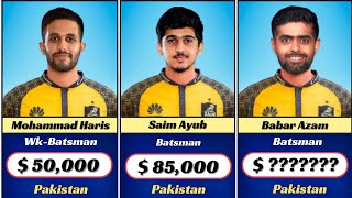 Peshawar Zalmi Squad amp Players Price List PSL2024 [upl. by Kcirtapnhoj]