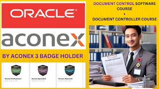 DOCUMENT CONTROLLER COURSE  ACONEX TRAINING COURSE [upl. by Llyrehc]