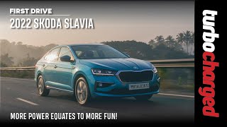 2022 Skoda Slavia 10 TSI and 15 TSI  Game on  First Drive Review  TURBOCHARGED [upl. by Swanson]