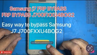 Samsung J7 FRP Bypass J700F [upl. by Mena]