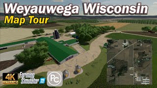 Weyauwega Wisconsin  Map Tour  Farming Simulator 22 [upl. by Potter227]