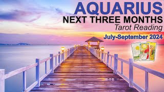 AQUARIUS NEXT THREE MONTHS quotA MAJOR VICTORY AN OFFER amp A COMPLETIONquot JulySeptember 2024 tarot [upl. by Tergram]