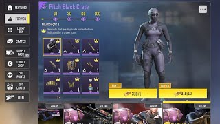 Codm Opening Pitch Black Crate With Gold Coupons  S9 Cod Mobile [upl. by Ynner]