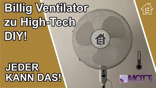 Billig Ventilator zu HighTech WiFi Version umrüsten DIY  EdisTechlab [upl. by Lynnette]