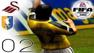 FIFA 2005 Career Mode  Swansea A amp Mansfield H  Part 02 [upl. by Qulllon]