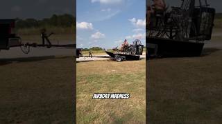 Dry loading Airboat on trailer florida airboat racing ls fishing [upl. by Lamhaj693]