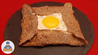 Comment faire une galette complète  Une recette bretonne [upl. by Ahsitam]