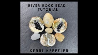 Lampwork Tutorial River Rock Bead by Kerri Keffeler  Part One  Lampworking for Beginners [upl. by Ardeha]