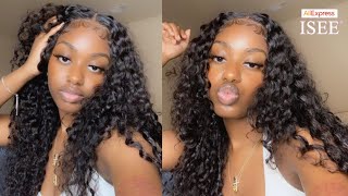 Most Natural Looking Curly 4x4 Curly Closure Wig ft ISEE HAIR  Beginner Friendly ￼ [upl. by Soiritos]