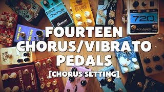 14 ChorusVibrato Pedal Shootout Chorus Setting [upl. by Topper175]