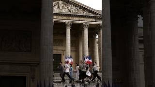 Olympic Flame Relay at the Pantheon • BTS [upl. by Dazhehs]