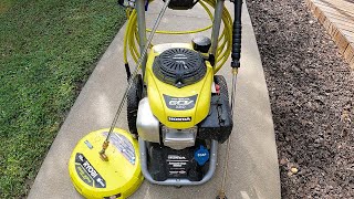 Ryobi 3000psi GCV 160 Pressure Washing Walkway [upl. by Diet]