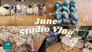 💦Studio Vlog 43  Sheep Sheep Sheep Cow Sheep Craft fair dyeing wool workshop amp walks 💦 [upl. by Philo]