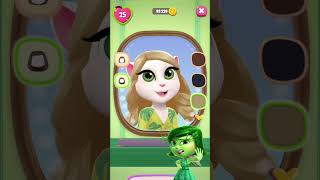 Inside Out🆚 My talking angela2 💓💓💓DISGUST MAKEOVER💅💄💇 [upl. by Laurice]