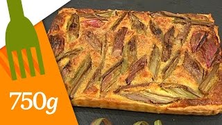 Tarte à la rhubarbe inratable  750g [upl. by Hewitt]