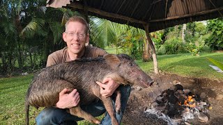 10 Day Hawaii Adventure  Cooking Feral Pigs amp Polynesian Survival Skills [upl. by Burlie]