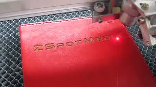 Gravator laser piele personalizare agende  wwwzspotmediaro [upl. by Nelrsa]