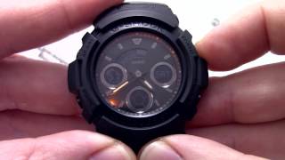 Часы Casio GSHOCK AW591BB1A  Инструкция как настроить от PresidentWatchesRu [upl. by Marden395]