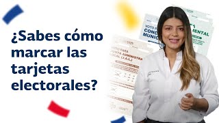 ¿Cómo marcar las tarjetas electorales para votar en las Elecciones Territoriales de 2023 [upl. by Nonnelg]