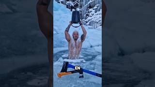 ¡El hombre de hielo más fuerte del mundo hechos shorts [upl. by Aryamo]