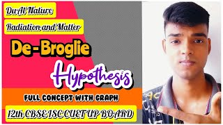 De  Broglie Hypothesis 12th CBSE ISC CUET UP BOARD etc [upl. by Novick]