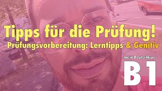 B1  Tipps für die Prüfung Lerntipps und GENITIV [upl. by Verbenia]