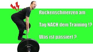 Rückenchmerzen NACH dem Training  Das solltest du tun ➡➡➡ [upl. by Kyl]