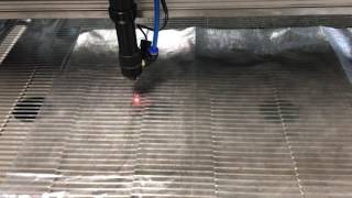 Laser cutting  Ripstop by the Roll  1 oz Dyneema Composite Fabric [upl. by Amati702]