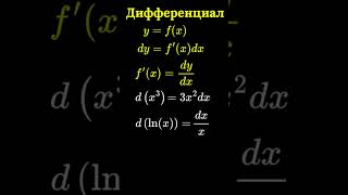 Дифференциал функции math derivatives differentiation [upl. by Obaza292]