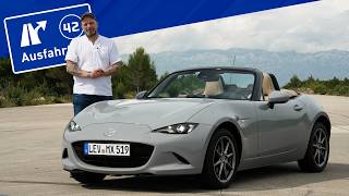 Letzte Chance Mazda MX5 Facelift 2024  Kaufberatung Test deutsch Fahrbericht Ausfahrttv [upl. by Elletnohs973]