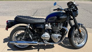 2024 Triumph Bonneville T120 Stealth Edition first look [upl. by Durrell]