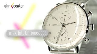 Junghans 027400344 Max Bill Chronoscope Herrenuhr [upl. by Bruckner760]