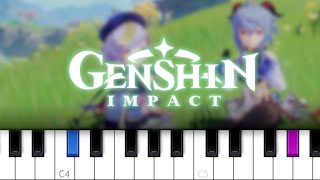 Preserver of Fortune Qiqis Theme — Genshin Impact Piano Tutorial [upl. by Germann]