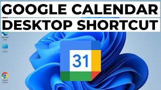 How to Add Google Calendar to Desktop in Windows 11 [upl. by Cini]