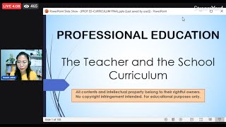 PROFESSIONAL EDUCATION LET 2023 THE TEACHER AND THE CURRICULUM LET REVIEW DRILLS [upl. by Efar]