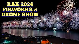 Ras Al Khaimah 2024 Fireworks amp Drone show  Happy Year 🎊🎊  2024  EP 179 [upl. by Nylaras]