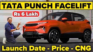 2024 Tata Punch Facelift Latest Details  Price  Launch Date  Safety  CNG 🔥 Hyundai Exter Rival [upl. by Afrika44]