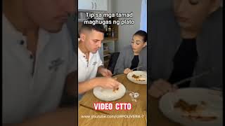 TIPS FOR THOSE WHO ARE LAZY TO WASH DISHES funny viralvideo funnypictures funnyvideo [upl. by Olatha]