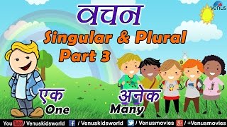 Hindi Grammar Lessons  Singular amp Plural  Part 3 [upl. by Nakashima360]