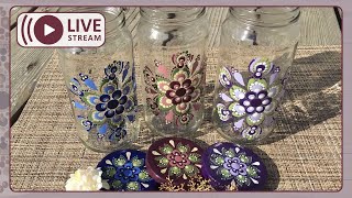 Mandala Dot Art  HandPainted Unique Storage Jars  Part 34 [upl. by Airehtfele103]