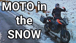 Checking out the Snow on my bike [upl. by Epp]