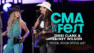 Terri Clark and Lainey Wilson – “Poor Poor Pitiful Me”  CMA Fest 2024 [upl. by Aray]