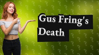 How realistic was Gus Frings death [upl. by Rettke492]