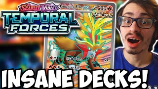 Insane New Temporal Forces Decks Feraligatr Torterra ex Scizor ex Banette ex [upl. by Bay412]