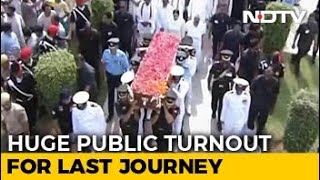 Farewell Atal Bihari Vajpayee PM Modi Thousands Join Last Journey [upl. by Hermon391]