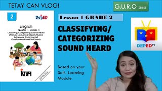 ENGLISH GRADE 2 CLASSIFYING CATEGORIZING SOUND HEARDGURO SERIES [upl. by Aneda653]