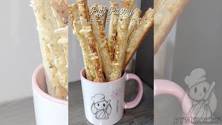 Make This Puff Pastry Snack In Less Than 15 Min  Cheese Sticks  Kaasstengel Recept [upl. by Oiziruam]